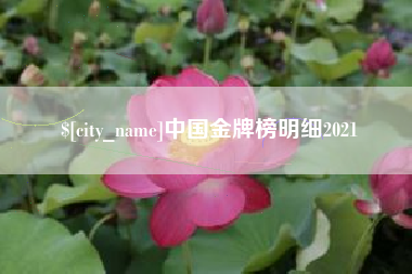 九江中国金牌榜明细2021