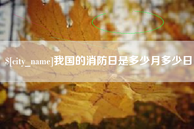九江我国的消防日是多少月多少日