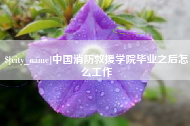 九江中国消防救援学院毕业之后怎么工作