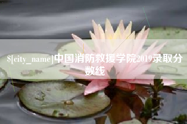 九江中国消防救援学院2019录取分数线