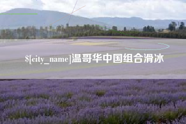 九江温哥华中国组合滑冰