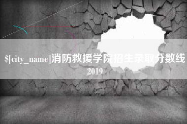 九江消防救援学院招生录取分数线2019