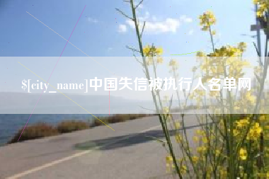 九江中国失信被执行人名单网