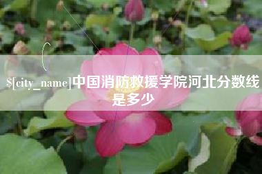九江中国消防救援学院河北分数线是多少