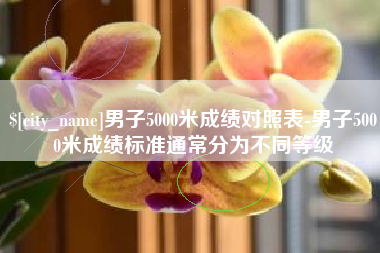 九江男子5000米成绩对照表-男子5000米成绩标准通常分为不同等级