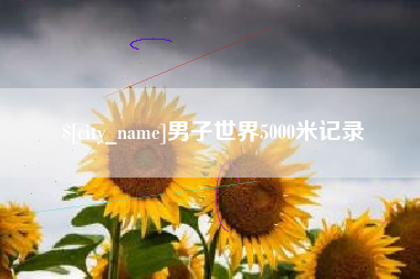 九江男子世界5000米记录