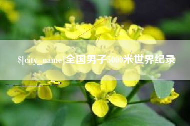 九江全国男子5000米世界纪录