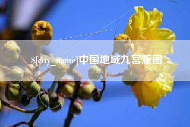 九江中国地域九宫版图