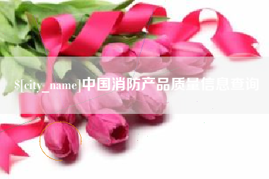 九江中国消防产品质量信息查询