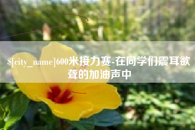 九江600米接力赛-在同学们震耳欲聋的加油声中