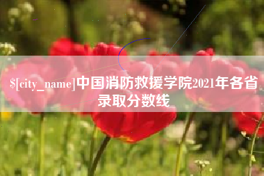 九江中国消防救援学院2021年各省录取分数线