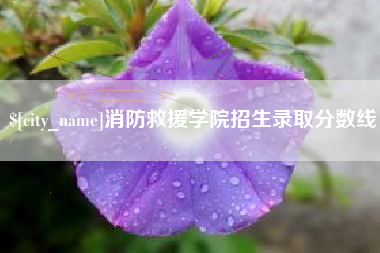 九江消防救援学院招生录取分数线