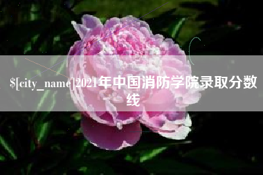 九江2021年中国消防学院录取分数线