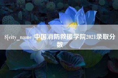 九江中国消防救援学院2021录取分数