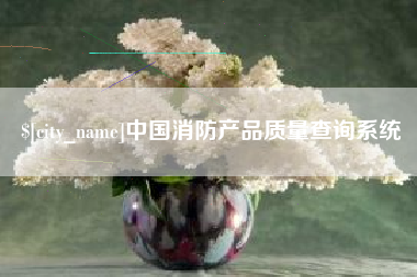 九江中国消防产品质量查询系统