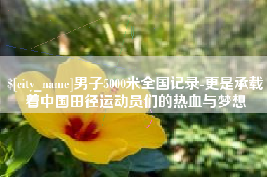 九江男子5000米全国记录-更是承载着中国田径运动员们的热血与梦想