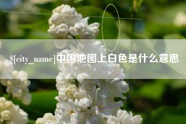九江中国地图上白色是什么意思