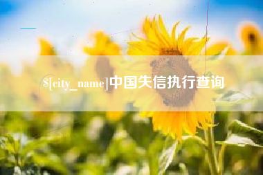 九江中国失信执行查询