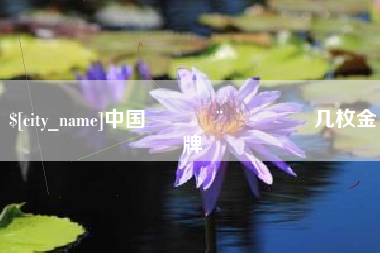 九江中国🇨🇳几枚金牌