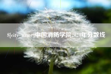 九江中国消防学院2024年分数线