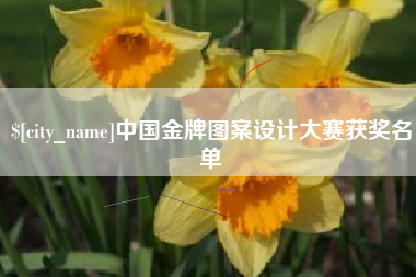 九江中国金牌图案设计大赛获奖名单