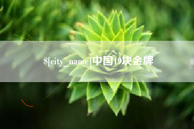 九江中国19块金牌