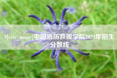 九江中国消防救援学院2024年招生分数线