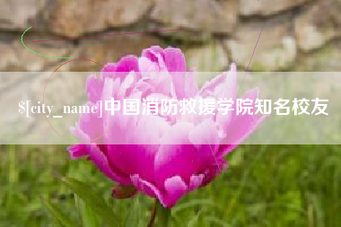 九江中国消防救援学院知名校友
