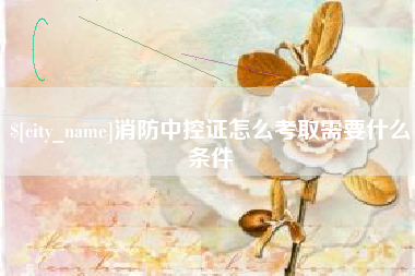 九江消防中控证怎么考取需要什么条件