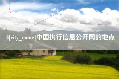 九江中国执行信息公开网的地点