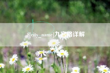 九江九宫格详解