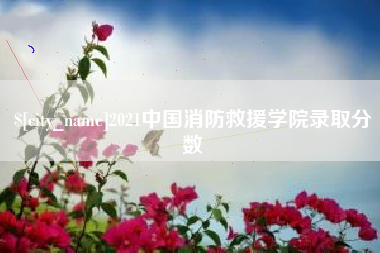 九江2021中国消防救援学院录取分数