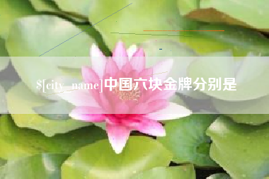九江中国六块金牌分别是