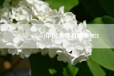 九江中国金牌有哪些2021