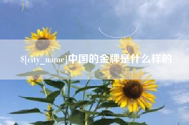 九江中国的金牌是什么样的