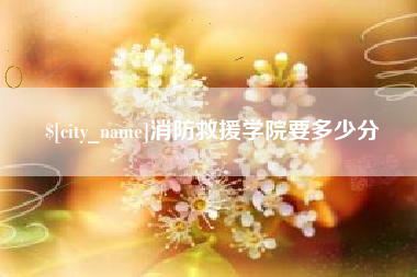 九江消防救援学院要多少分